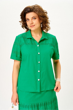 Блуза, юбка Azzara 10057 зеленый - фото 2