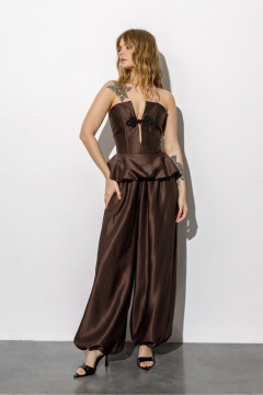 Брюки PiRS 6671 коричневый - фото 2