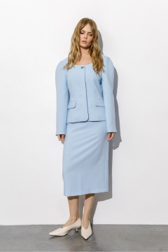 Жакет, юбка PiRS 6701 голубой - фото 1