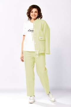 Брюки, бомбер, топ Милора-стиль 1444 лимонный - фото 1