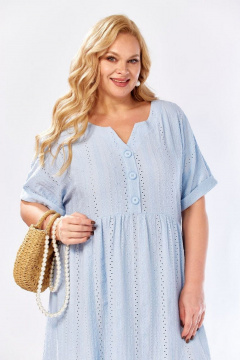 Платье СиБон 0385 голубой - фото 3