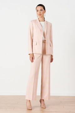 Жакет Nelva 1932 персиковая_клетка - фото 1