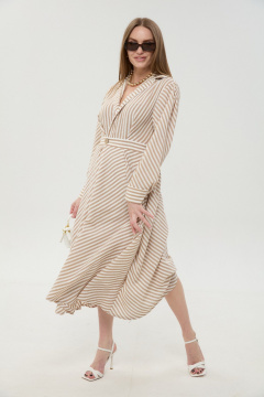 Платье NikVa 962-2 песочные_полосы - фото 2