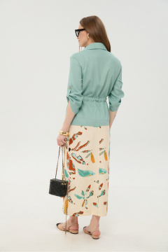 Жакет, юбка NikVa 980-2 мята_и_бохо_мультиколор - фото 4