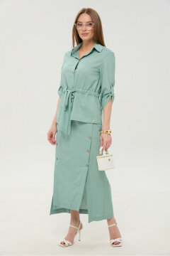 Жакет, юбка NikVa 980-3 мята - фото 2