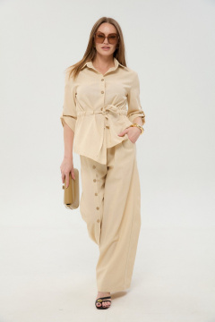 Брюки, жакет NikVa 981-4 песок - фото 1