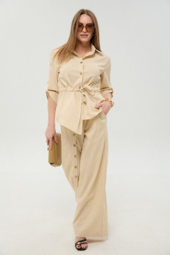 Брюки, жакет NikVa 981-4 песок - фото 2