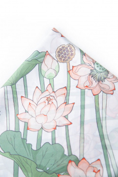 Платок Nelva 8393 молочный-принт - фото 3