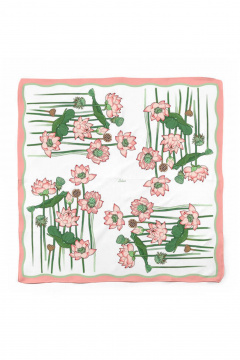 Платок Nelva 8393 молочный-принт - фото 1