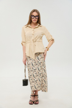 Жакет, юбка NikVa 980-4 песок_и_песочный_мультиколор - фото 1