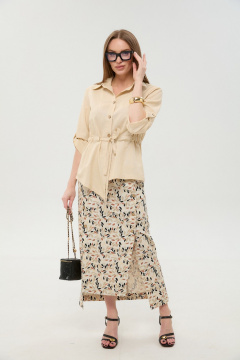 Юбка NikVa 971-11 песочный_мультиколор - фото 1