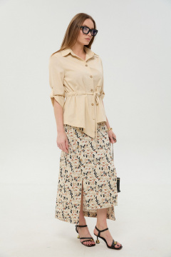 Юбка NikVa 971-11 песочный_мультиколор - фото 3