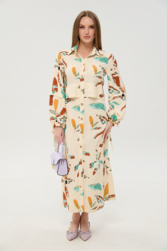 Платье NikVa 944-12 бохо_мультиколор - фото 1