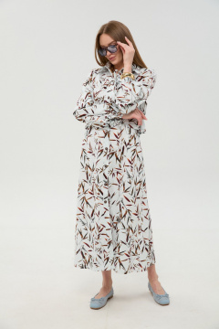 Платье NikVa 944-14 листья_мультиколор - фото 2