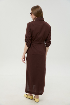 Жакет, юбка NikVa 980-5 шоколад - фото 3