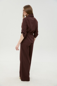 Брюки, жакет NikVa 981-5 шоколад - фото 3
