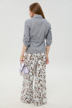 Брюки NikVa 977-11 листья_мультиколор - фото 2