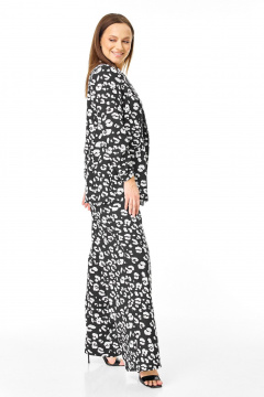 Брюки, жакет T&N 7745 черно-белый_дизайн - фото 4