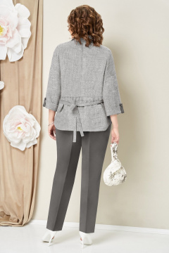 Блуза, брюки, жакет VOLNA 1467 серый - фото 5
