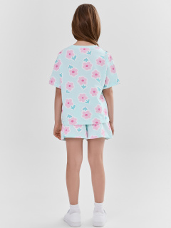 Футболка, шорты Mark Formelle 397741/25-41459П-0 цветочки_на_св.бирюзовом - фото 3