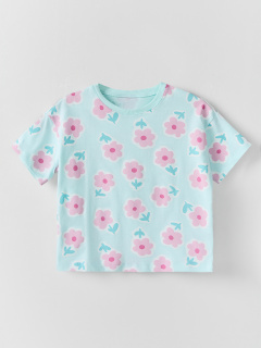 Футболка, шорты Mark Formelle 397741/25-41459П-0 цветочки_на_св.бирюзовом - фото 1