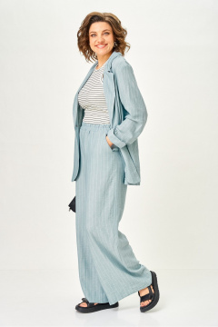 Брюки, жакет Michel chic 1446/1 нежно-голубой - фото 3