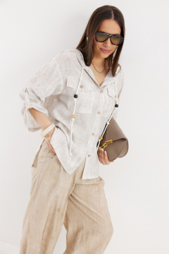 Блуза, брюки Магия моды 2716 беж - фото 3