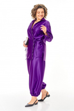 Блуза, брюки Anastasia м-1358 королевский-пурпурный - фото 4