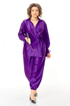 Блуза, брюки Anastasia м-1358 королевский-пурпурный - фото 1