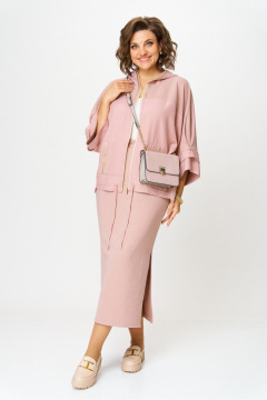 Джемпер, юбка Anastasia м-1224.1 пудровый - фото 4