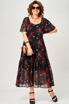 Платье EVA GRANT 7246 принт_цветок - фото 5