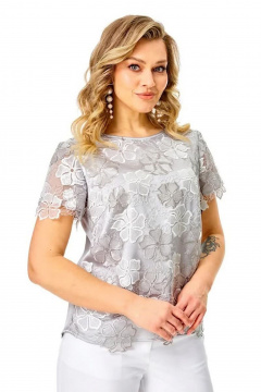 Блуза Condra 16309 светло-серый - фото 1