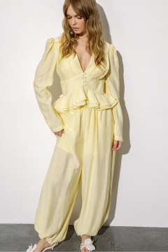 Блуза, брюки PiRS 6719 желтый - фото 2