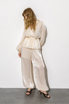 Брюки PiRS 6737 кремовый - фото 4