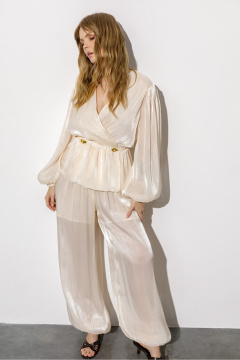 Брюки PiRS 6737 кремовый - фото 2