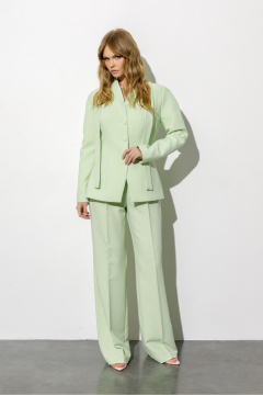 Жакет, шарф PiRS 6748 фисташковый - фото 4