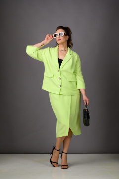Жакет, юбка Rosheli 1189 салатовый - фото 1