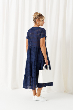 Платье Beautiful&Free 6462 синий - фото 5