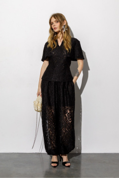 Блуза, брюки PiRS 6766 черный - фото 1