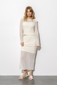 Лонгслив, топ, юбка PiRS 6768 айвори - фото 1