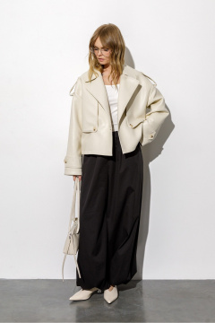 Тренч PiRS 6771 светло-бежевый - фото 4