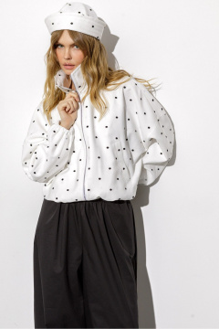 Брюки, ветровка PiRS 6779 белый+черный - фото 5