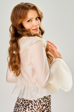 Блуза Fita 20811 экрю - фото 3