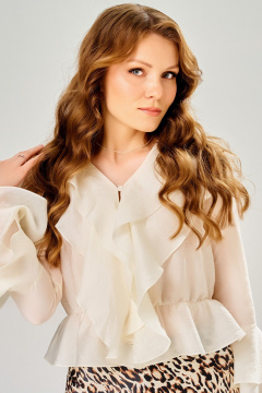 Блуза Fita 20811 экрю - фото 2