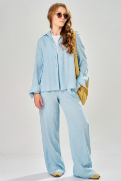 Брюки, рубашка Fita 3312 небесно-голубой - фото 1