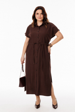 Брошь, платье ANIDEN 724-1 коричевый - фото 1