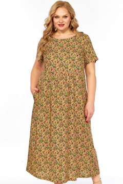 Платье LadyThreeStars 2681 янтарный - фото 3