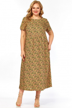 Платье LadyThreeStars 2681 янтарный - фото 2