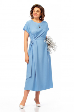 Платье Ольга Стиль С-1019 голубой - фото 3