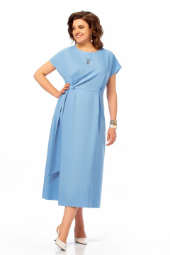 Платье Ольга Стиль С-1019 голубой - фото 2